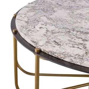 Demille Coffee Table - Satin Brass 3