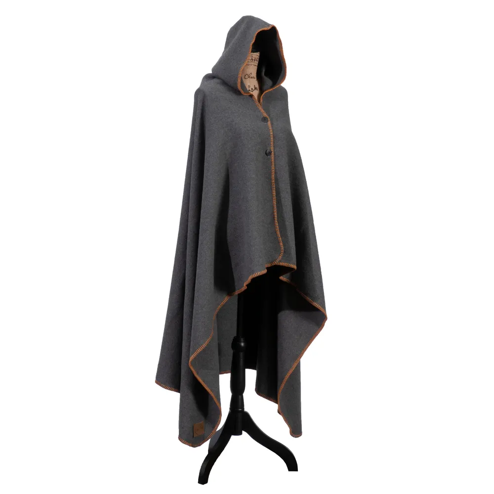 Solid Greystone (Gold) - Hooded Throw - 72x48
