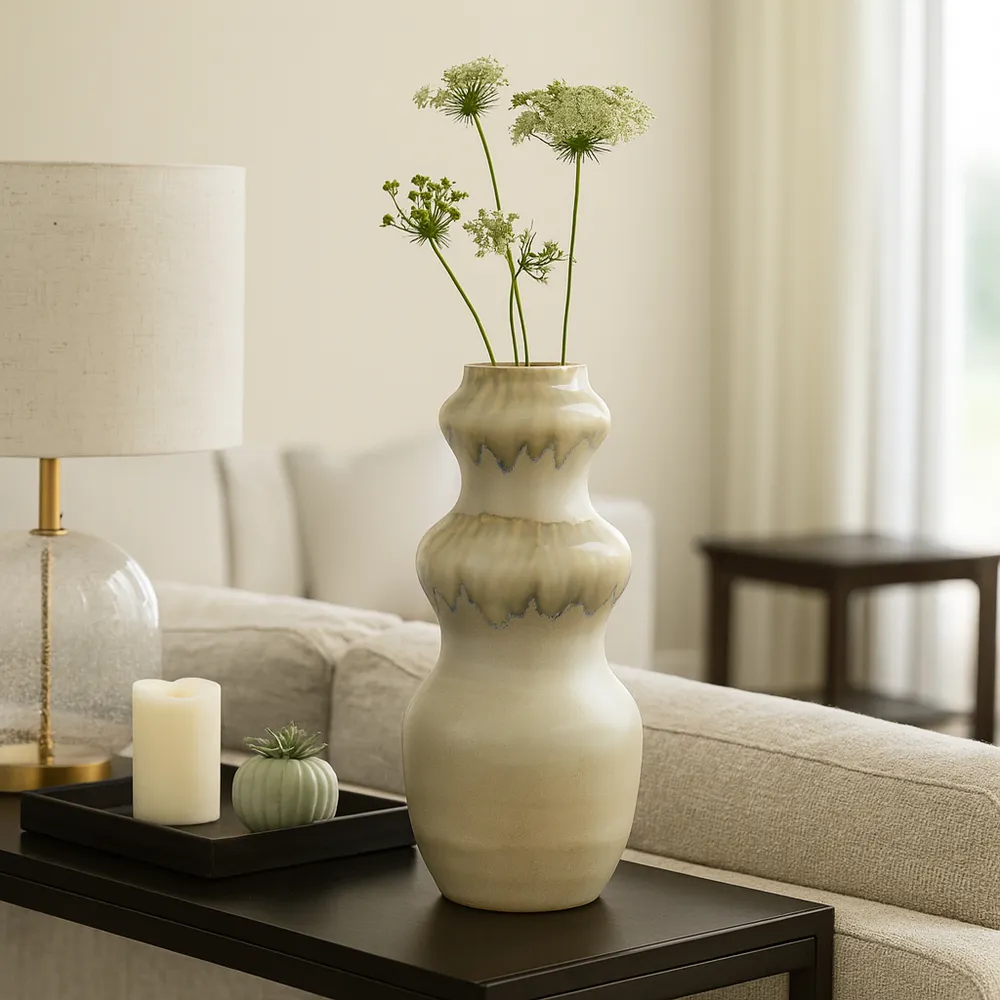 CHASEBURN GRAY VASE 19 (IN)