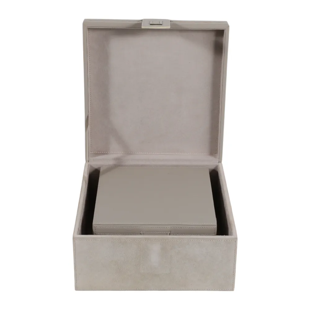 BENTONBEACH SET OF 2 IVORY BOXES 5 (IN)