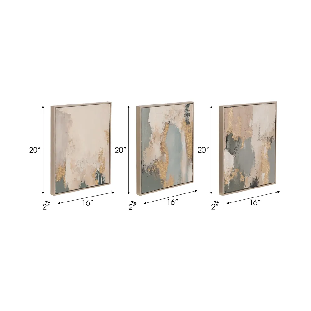 BRADENHAVEN SET OF 6 TAN ART 20 (IN)