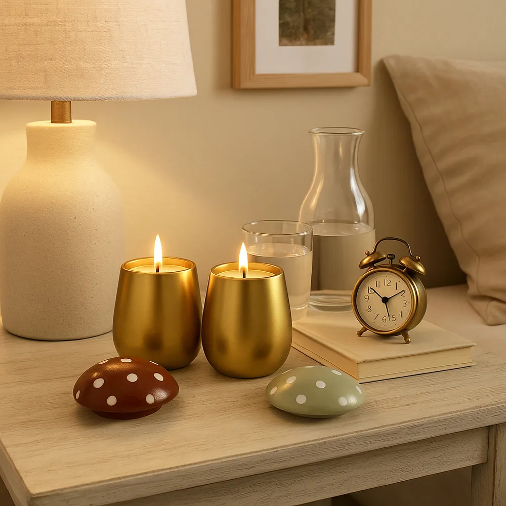 LINDENPARK SET OF 2 FIG&APRICOT CANDLE 5 (IN)