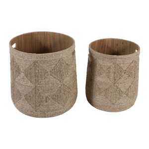 DUNCANGROVE SET OF 2 BROWN STORAGE 16 (IN) 5