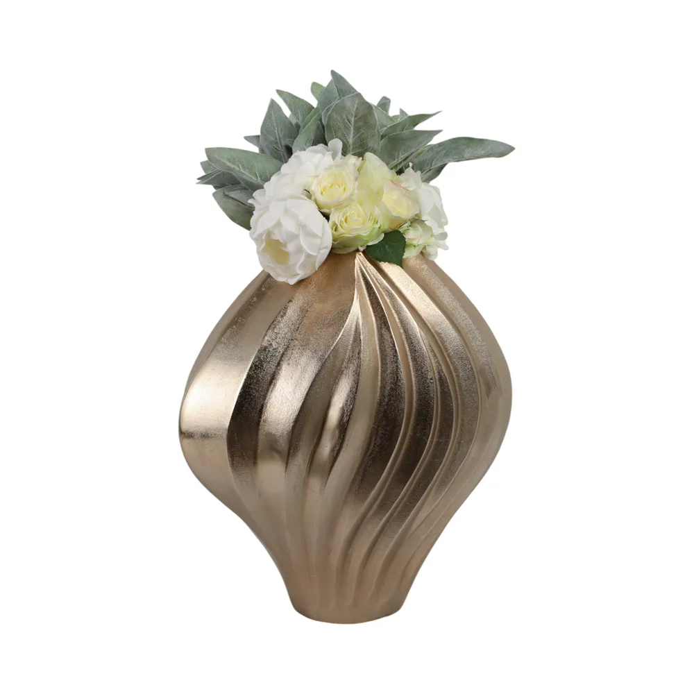 HAXTON GOLD VASE 18 (IN)