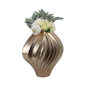 HAXTON GOLD VASE 18 (IN) 3