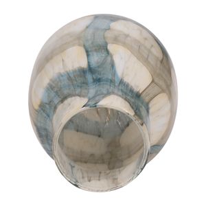 CRANEWORTH BLUE GLASS VASE 10 (IN) 7