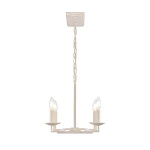 Joanie 34'' Wide 6-Light Linear Chandelier - Antique White 3
