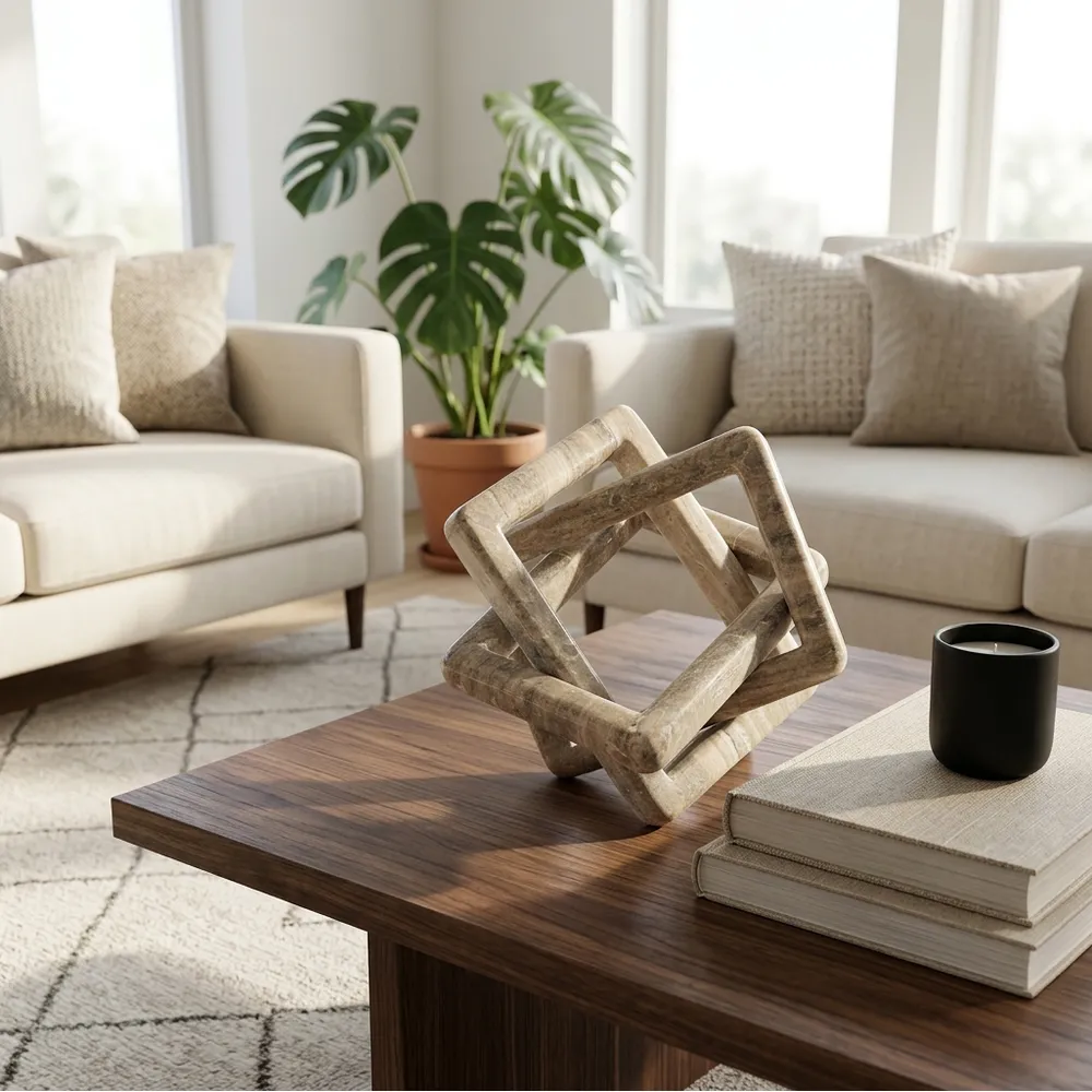 BIRCHCROSS BEIGE DECOR 9 (IN)