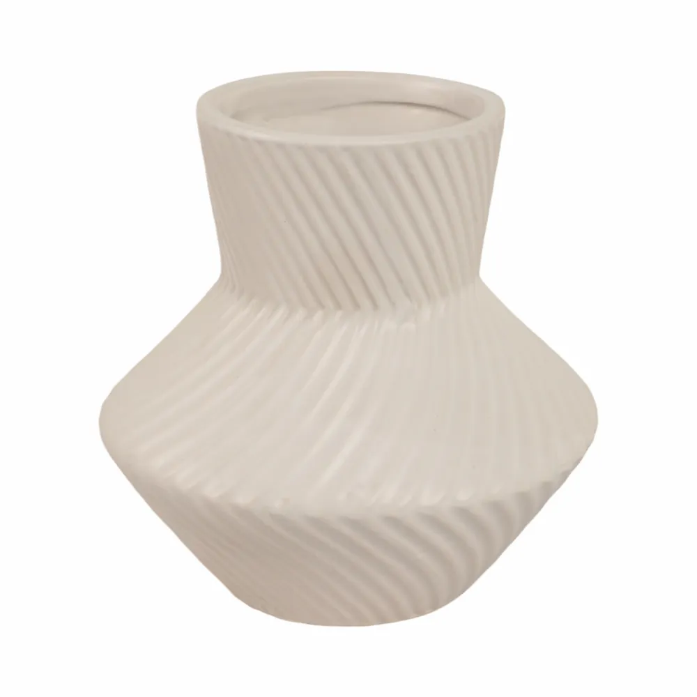 HOLCOMBFORD WHITE VASE 8 (IN)