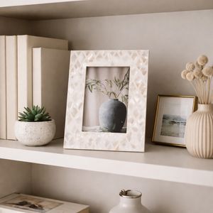 4X6 CAPIZ DIAMOND PHOTO FRAME, MULTI 10
