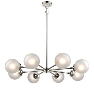 Boudreaux 36'' Wide 8-Light Chandelier - Polished Nickel 1