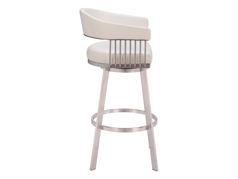 Bantry Swivel Barstool White 3