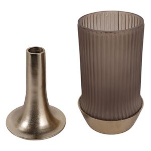 FORDFORD GRAY GLASS VASE 20 (IN) 4