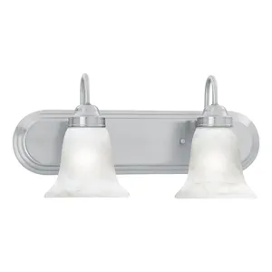 Homestead 18'' Wide 2-Light Vanity Light - Brushed Nickel 1