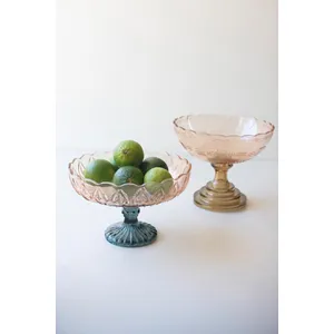 Set of 2 Glass Compotes 4