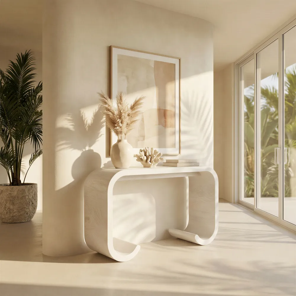 Dena Console Table Whitewashed