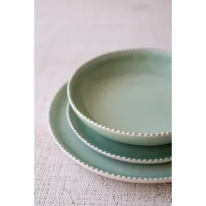 Set of 3 Sea Mist Ceramic Dinner Plate, Salad Plate and Bowl 5