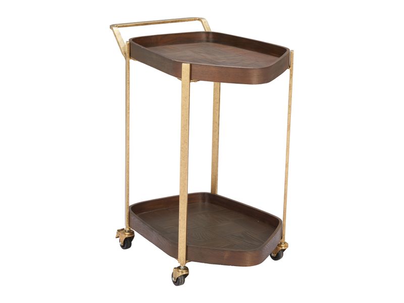 Stela Bar Cart Walnut 7