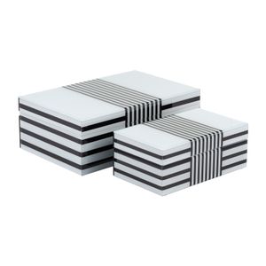 CAMDENVALE SET OF 2 BLACK BOXES 4 (IN) 1
