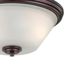 Pittman 14'' Wide 2-Light Flush Mount - Sienna Bronze 4