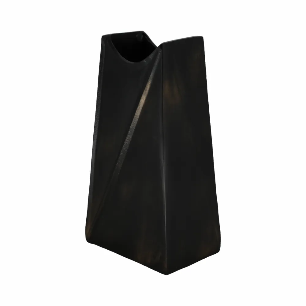 VERABROOK GRAY VASE 12 (IN)
