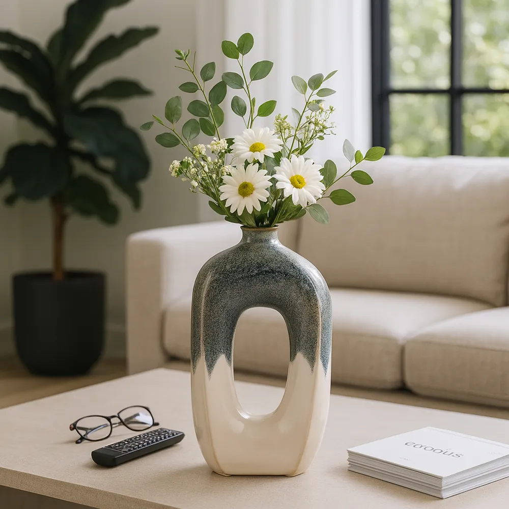 BRICE BLUE VASE 16 (IN)