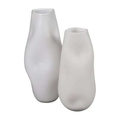 Dent Vase - Small White