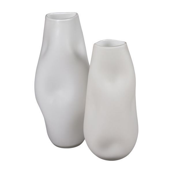 Dent Vase - Small White