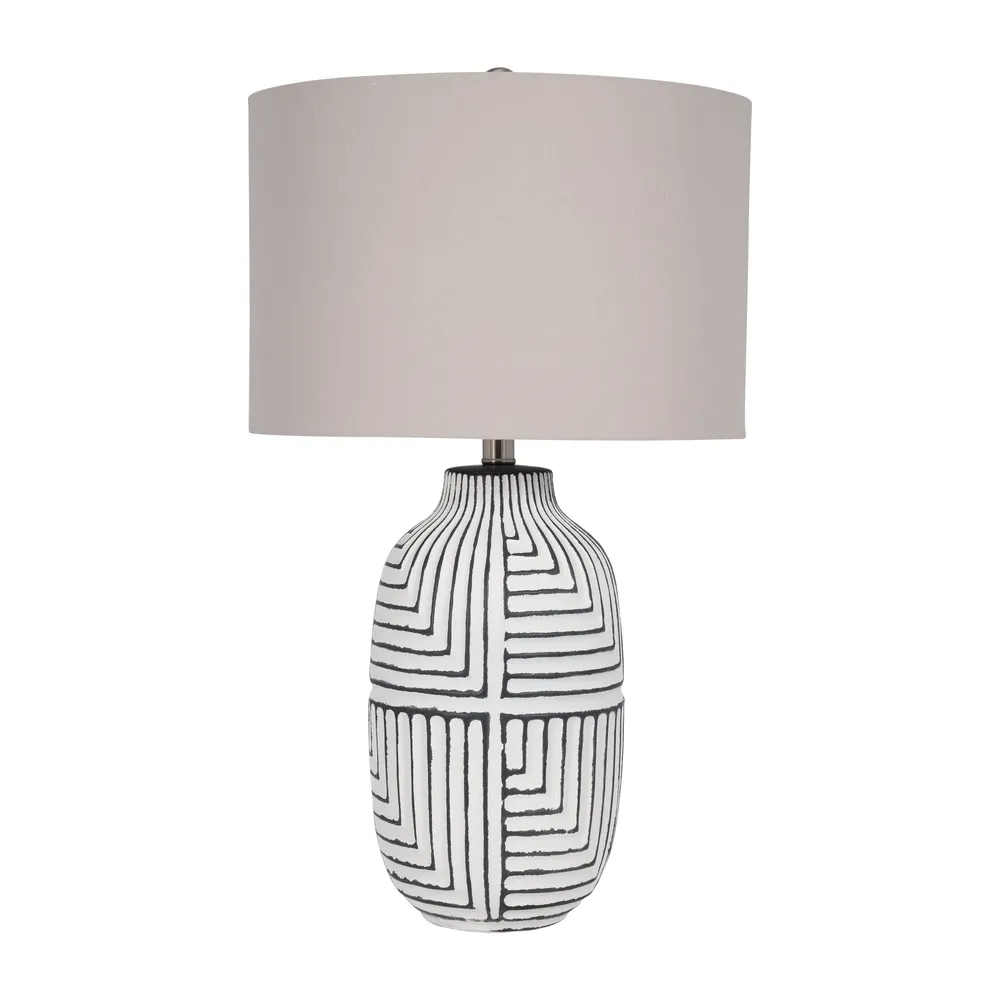 EMORYWAY WHITE LAMP 26 (IN)