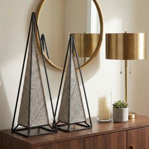CLARACROSS SET OF 2 BLACK DECOR 26 (IN) 12