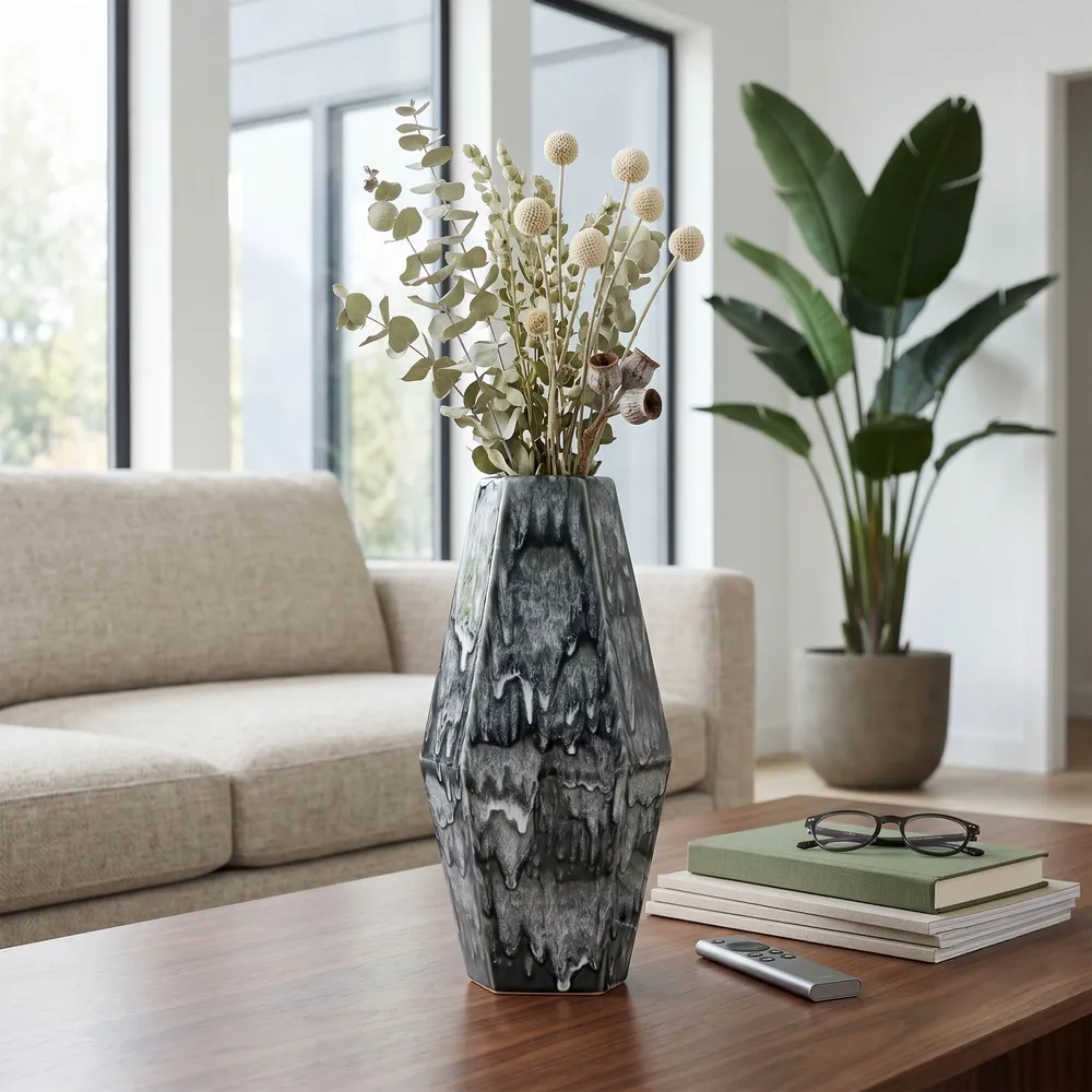 EASTONBURN GREEN VASE 16 (IN)