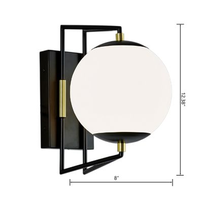 Cosmos 12.5″ High Integrated LED Outdoor Sconce - Matte Black Satin Brass