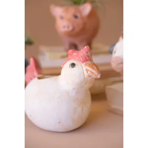 Set of 4 Farm Animal Planters 6