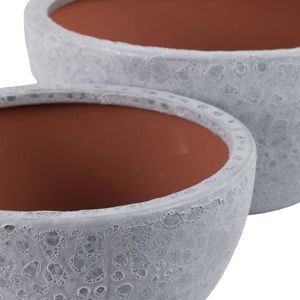 BYRONHAM SET OF 2 WHITE PLANTER 6 (IN) 5