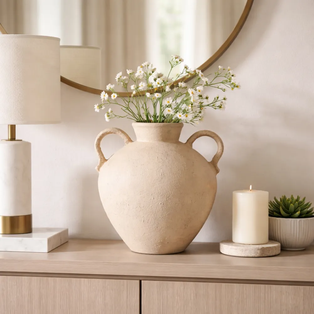 BURTONHOLM IVORY VASE 16 (IN)