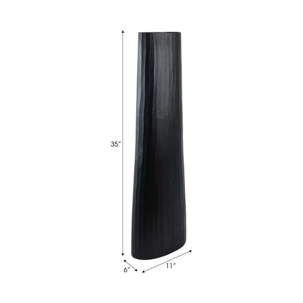 NATECROSS BLACK VASE 36 (IN)
