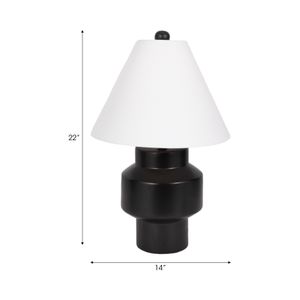 SHAYRUN BLACK LAMP 22 (IN) 7