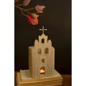 Clay San Antonio Mission Luminary 1
