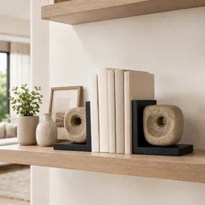 LYNNPARK SET OF 2 BROWN BOOKENDS 6 (IN) 10