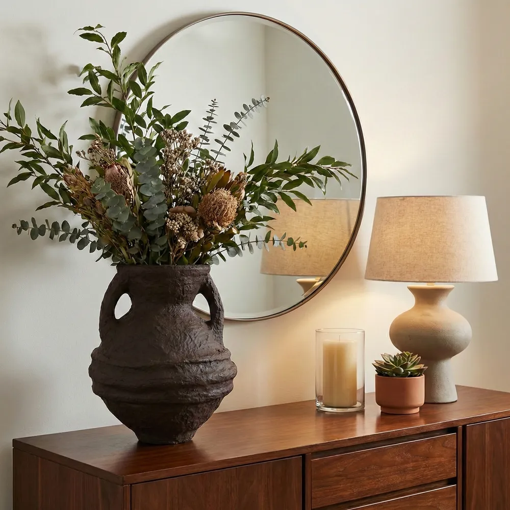 FERRIS BROWN VASE 15 (IN)