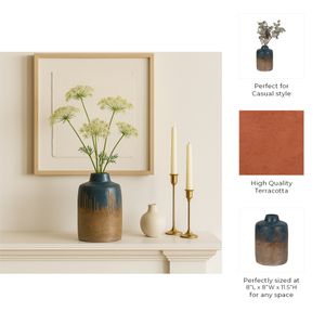 REESELAKE BLUE VASE 12 (IN) 10