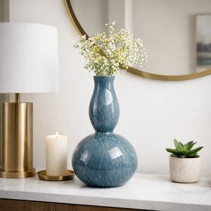 HARLEMSHAW TEAL VASE 18 (IN) 12