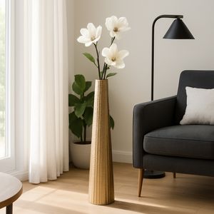 HAZENSTONE GOLD VASE 35 (IN) 12