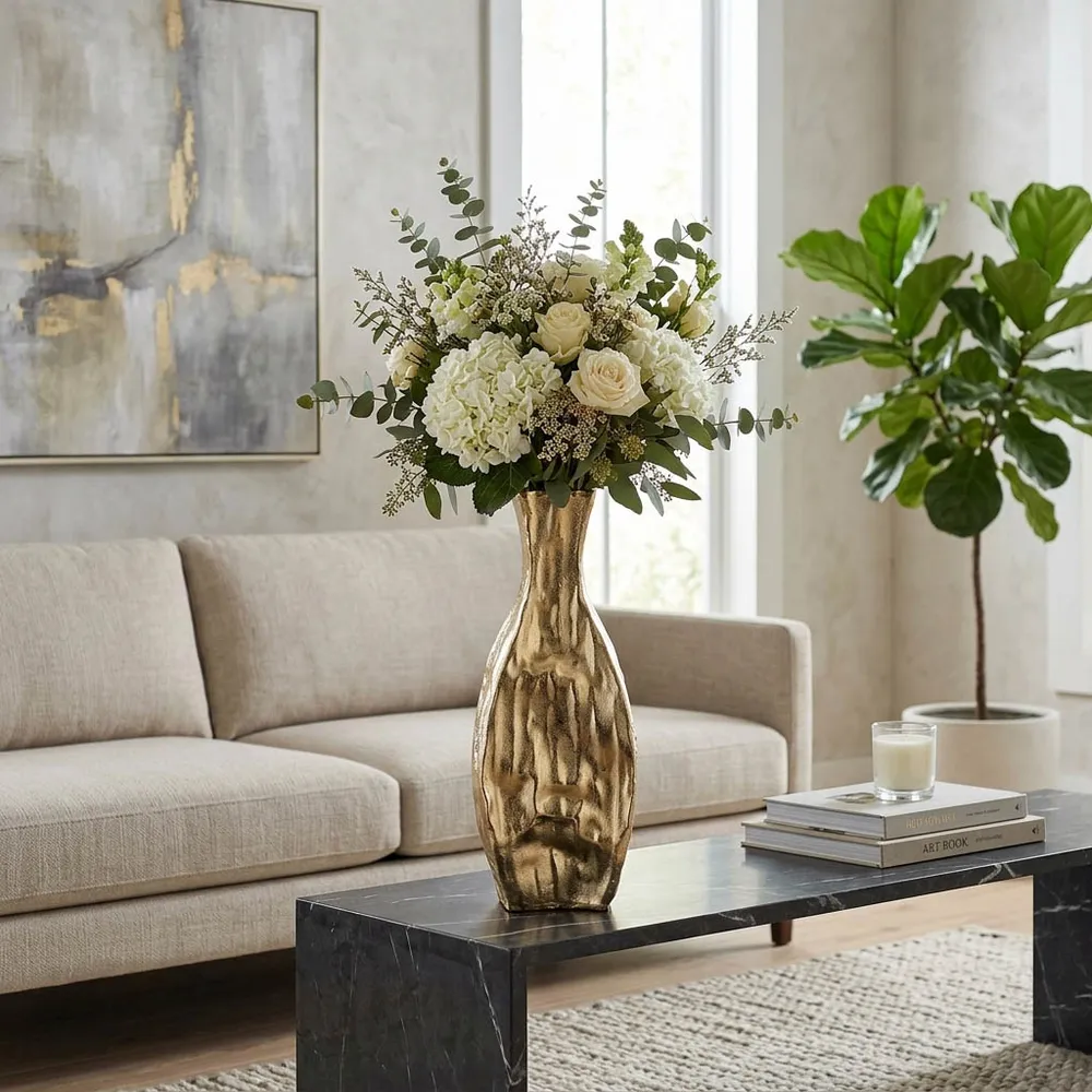 JADEBURN GOLD VASE 23 (IN)