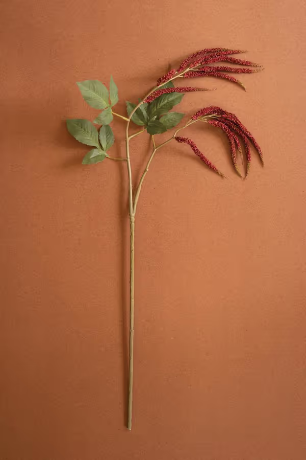 Artificial Crimson amaranthus Spray