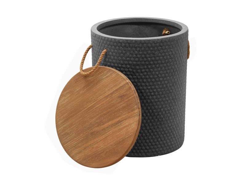 Beban Side Table Natural & Black 4