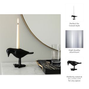 BAXTERCLIFF BLACK CANDLE HOLDER 4 (IN) 10