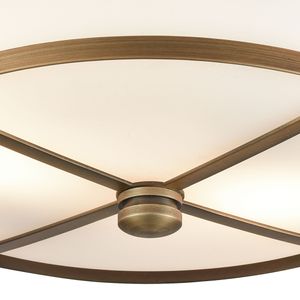 Noor 13'' Wide 2-Light Flush Mount - Classic Brass 3