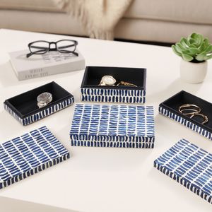 PALMERLAND SET OF 3 BLUE BOXES 4 (IN) 10