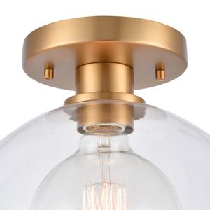 Julian 10'' Wide 1-Light Semi Flush Mount - Brushed Gold 5